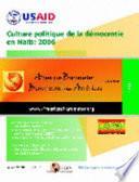 Culture politique de la démocratie en Haïti, 2006