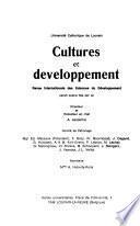 Cultures Et Développement