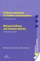 Cultures nationales et identité communautaire