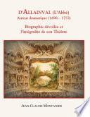 D'Allainval (L'Abbé) Auteur dramatique (1696-1753)