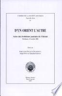 D'un Orient l'autre