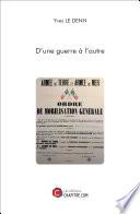 D'une guerre à l'autre