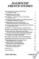 Dalhousie French Studies