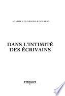 Dans l'intimité des écrivains