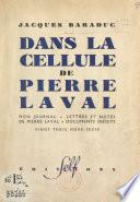 Dans la cellule de Pierre Laval