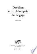 Davidson et la philosophie du langage