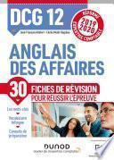 DCG 12 - Anglais des affaires - Fiches de révision