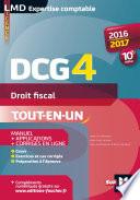 DCG 4 - Droit fiscal - Manuel et applications - 10e édition - Millésime 2016-2017