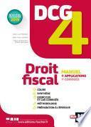 DCG 4 - Droit fiscal - Manuel et applications