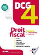 DCG 4 - Droit fiscal - Manuel et applications - Millésime 2020-2021