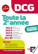 DCG : Toute la 2e année du DCG 2, 4, 5, 6, 10 en fiches - Révision