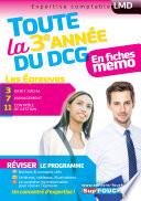 DCG : Toute la 3è année du DCG 3, 7, 11 en fiches