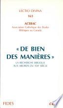 De bien des manières