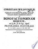 De bono facto poenam merente, ad §. fin. J. de Leg. Aquil