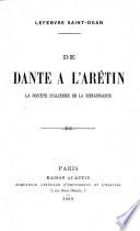 De Dante à l'Arétin