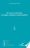 De France et d'au-delà : les langues régionales transfrontalières