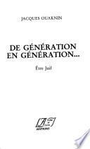 De génération en génération--