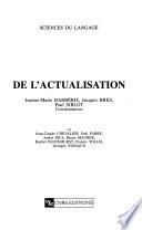 De l'actualisation