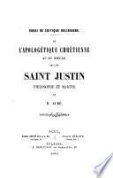 De l'apologétique chrétienne au 2e siècle