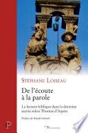 De l'écoute à la parole