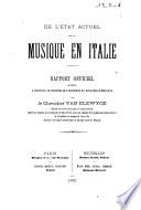 De l'état actuel de la musique en Italie