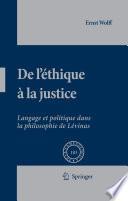 De L'éthique à la Justice