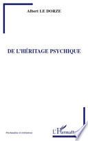 De l'héritage psychique
