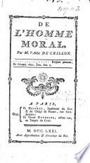 De l'homme moral