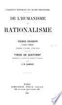 De l'humanisme au rationalisme