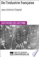 De l'industrie française de Jean Antoine Chaptal