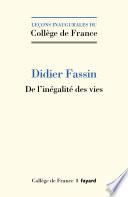 De l'inégalité des vies
