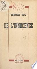 De l'innocence