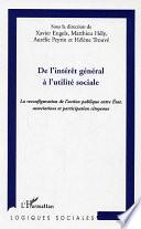 De l'intérêt général à l'utilité sociale