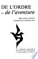 De l'ordre et de l'aventure