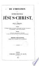 De l ́Imitation de N. S. Jésus-Christ