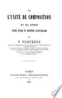 De l'unité de composition et du débat entre Cuvier et Geoffroy Saint-Hilaire