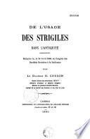 De l'usage des strigiles dans l'Antiquité