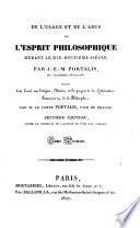 De l'usage et de l'abus de l'esprit philosophique durant le 18e siècle