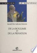 De la boulimie et de la privation