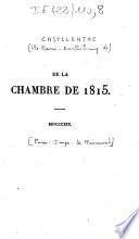 De la Chambre de 1815