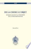 De la chose à l'objet