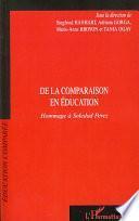 De la comparaison en éducation