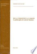 De la conscience à l'amour