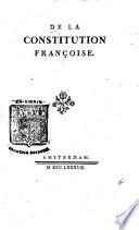 De la Constitution françoise