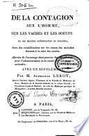De la contagion sur l'homme, sur les vaches et les boeufs, de ses moyens préservatifs et curatifs...