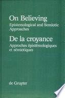 De la Croyance