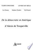 De la démocratie en Amérique d'Alexis de Tocqueville