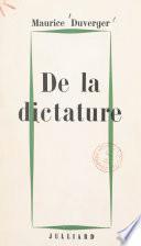 De la dictature