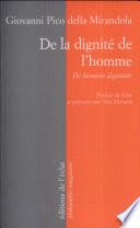 De la dignité de l'homme