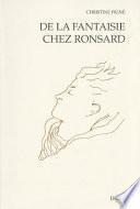 De la fantaisie chez Ronsard
